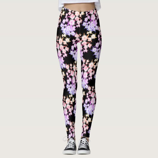 Funky Sour Figs Blume Muster Leggings (Vorderseite)