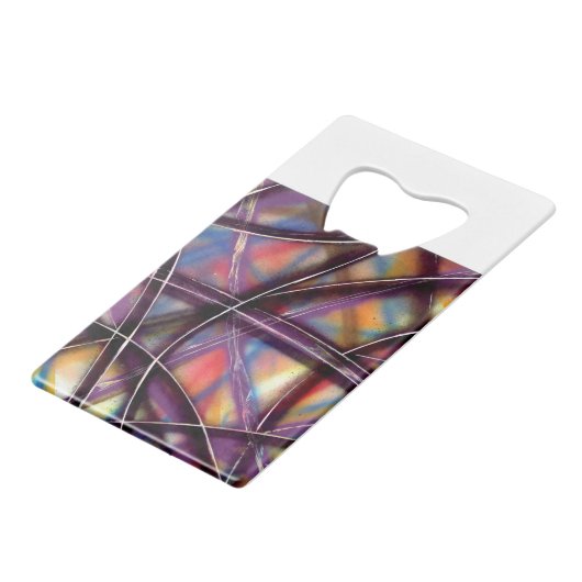 Funky Space Highway Geldbeutel Flaschenöffner (Rückseite Schrägansicht)