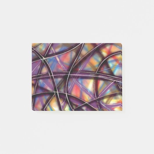 Funky Space Highway Post-it Klebezettel (Vorderseite)