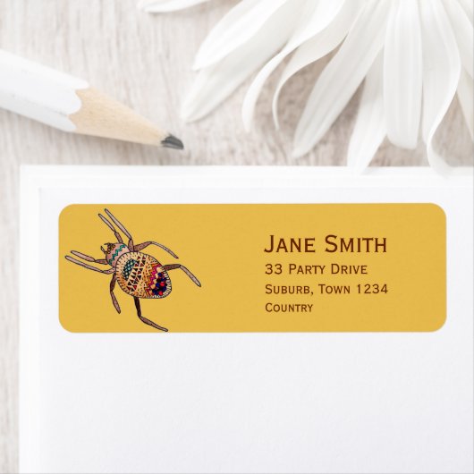 Funky spinne mit doodle art (Insitu)