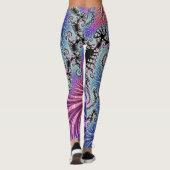 Funky Spiral-Fraktal Leggings (Rückseite)