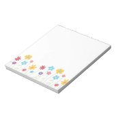 Funky Spring Flowers Notizblock (Rotiert)