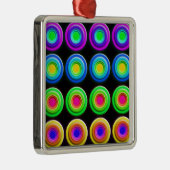 Funky Spunky Color Circles Ornament Aus Metall (Rechts)