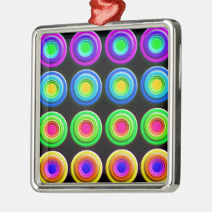 Funky Spunky Color Circles Ornament Aus Metall