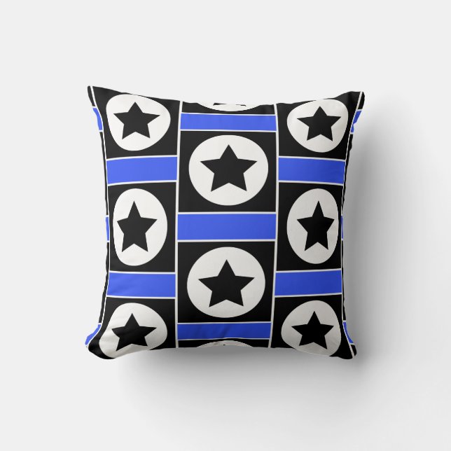 Funky Square Star Throw Kissen / Kissen (Vorderseite)