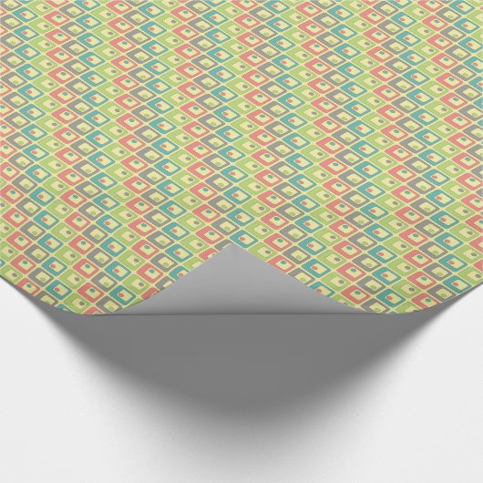 Funky Squares Wrapping Paper Geschenkpapier (Ecke)