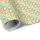 Funky Squares Wrapping Paper Geschenkpapier (Rolleneckpunkt)