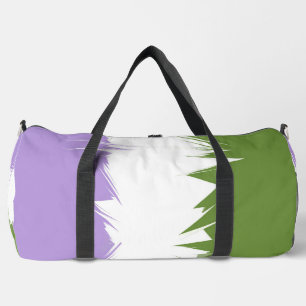 Funky Stacheliges Zickzack-Abstraktes Genderqueer- Duffle Bag