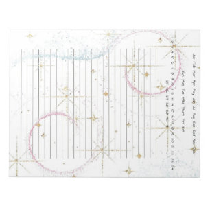 Funky Star Notizblock