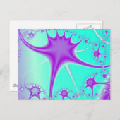 Funky Star Postcard Postkarte (Vorne/Hinten)