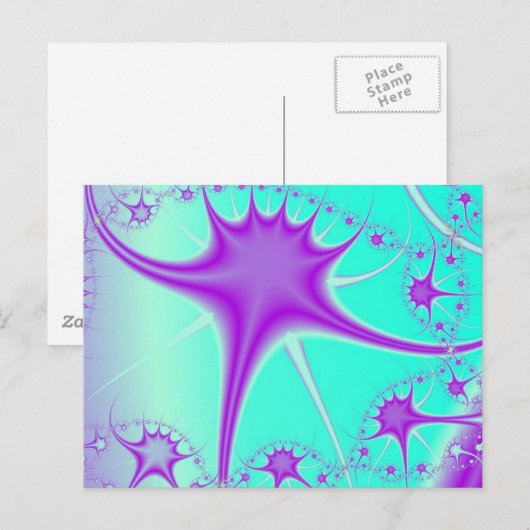 Funky Star Postcard Postkarte (Vorne/Hinten)