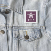 Funky Star Sweet 16 Button, Lila Button (Beispiel)