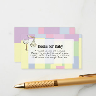 Funky Stork Kubismus Retro Bücher für Baby Begleitkarte