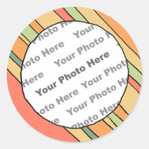 Funky Streifen Custom Foto Aufkleber