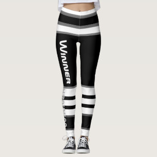 Funky Streifen Linien Winner Power Leggings