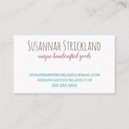 Funky Strick-Garn Visitenkarte