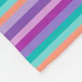 Funky Stripes Lila Mod Blankets Fleecedecke (Ecke)