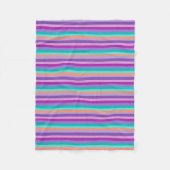 Funky Stripes Lila Mod Blankets Fleecedecke (Vorderseite)