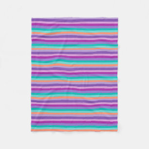 Funky Stripes Lila Mod Blankets Fleecedecke