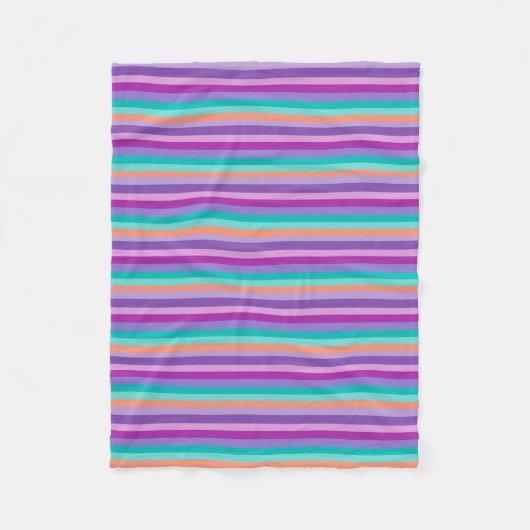 Funky Stripes Lila Mod Blankets Fleecedecke (Vorderseite)
