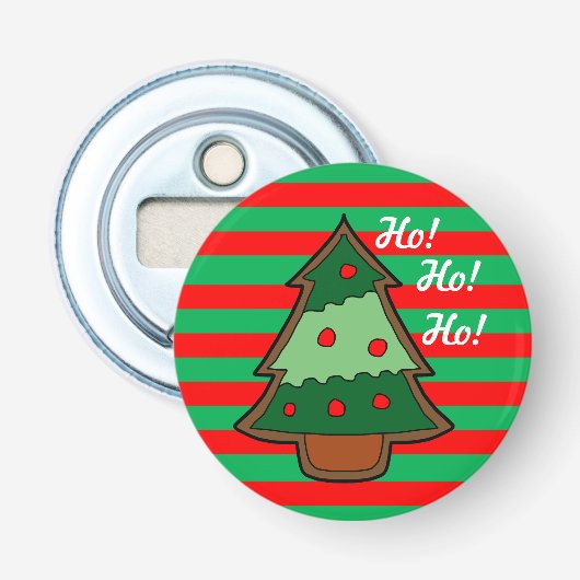 Funky Stripes und Weihnachtsbaum Flaschenöffner (Vorderseite)