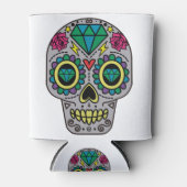 Funky Sugar Skull Design Boho Liebe Dosenkühler (Vorderseite)