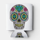 Funky Sugar Skull Design Boho Liebe Dosenkühler (Rückseite)
