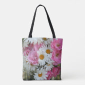 Funky Summer Colorful Daisies Tasche (Rückseite)