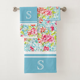 Funky Summer Colors Paint Spritzer Muster Custom Badhandtuch Set