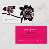 Funky Sunflower Business Cards Visitenkarte (Vorne/Hinten)