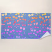 Funky Sunglasses Pattern Strandtuch (Vorderseite)
