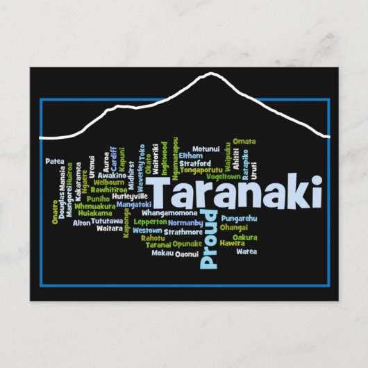 Funky Taranaki Proud Postcard Postkarte (Vorderseite)