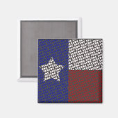 Funky Texas SECEDE Flaggenmagnet Magnet (Vorderseite/Rückseite)