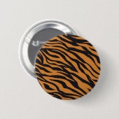 Funky Tiger Stripes Wild Animal Patterns Geschenke Button (Vorne & Hinten)