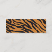 Funky Tiger Stripes Wild Animal Patterns Geschenke Mini Visitenkarte (Rückseite)