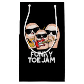 Funky Toe Jam Funny Music Pun Dark BG Kleine Geschenktüte (Vorderseite)