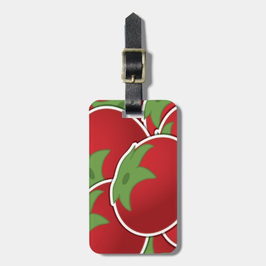 Funky Tomate Gepäckanhänger (Vorderseite vertikal)