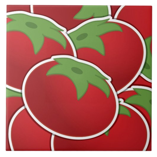 Funky Tomato Fliese (Vorderseite)