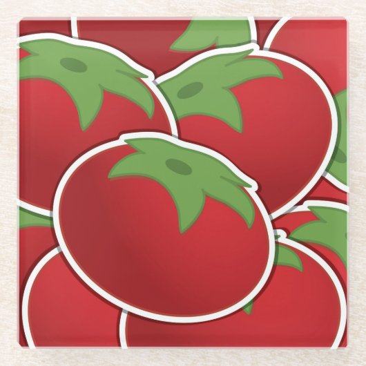 Funky Tomato Glasuntersetzer (Vorderseite)