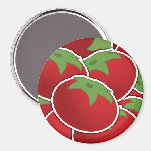 Funky Tomato Magnet (Vorderseite/Rückseite)