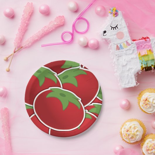Funky Tomato Pappteller (Party)