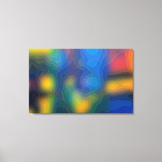 Funky Topography Leinwanddruck (Vorderseite)