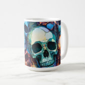 Funky Totenköpfe Kaffeetasse (VorderseiteRechts)