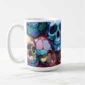 Funky Totenköpfe Kaffeetasse (Links)