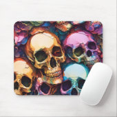 Funky Totenköpfe Mousepad (Mit Mouse)