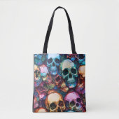 Funky Totenköpfe Tasche (Vorderseite)