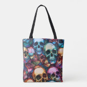 Funky Totenköpfe Tasche (Rückseite)