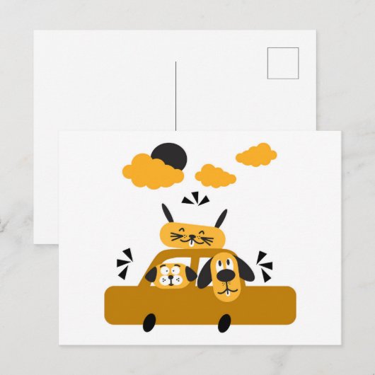 Funky Town Postcard Postkarte (Vorne/Hinten)