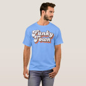 Funky Town Roller Disco Outfit Retro 70er Kostüm T-Shirt (Vorne ganz)