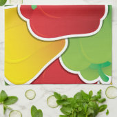 Funky Traffic light peppers Küchentuch (Gefaltet)